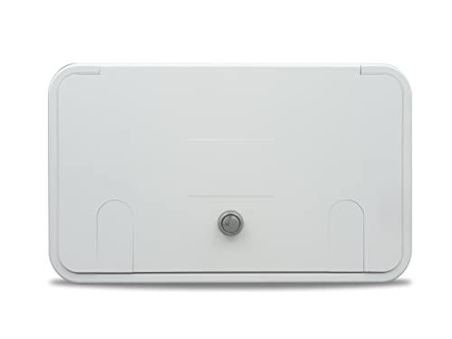 THETFORDBB Molders RV Replacement Parts and Accessories RV Camper Multi-Purpose Access Hatch with 2 Access Doors Polar White PN 94316