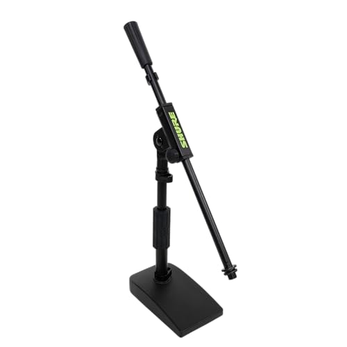 Shure by Gator Compact, Low Profile Mic Stand with Single-Section Boom SH-DESKTOP2
