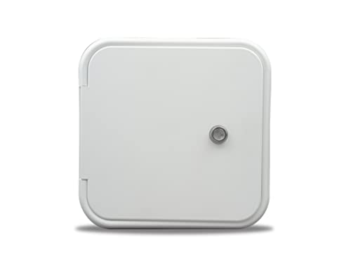 THETFORDBB Molders RV Replacement Parts and Accessories RV Camper Gas/Fuel Hatch with Slant Back Polar White PN 94312