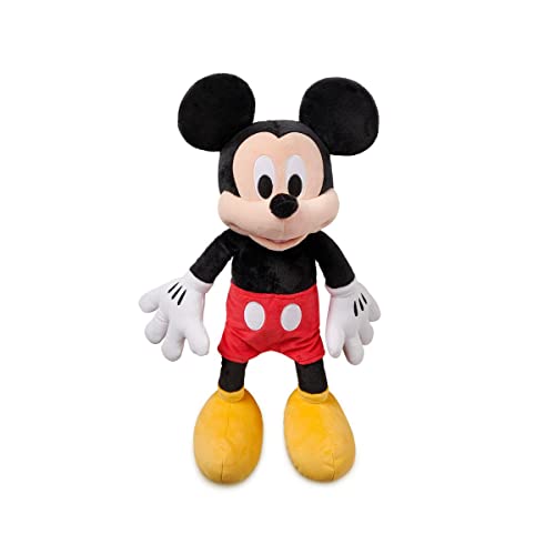 Disney Store Official Mickey Mouse Medium Soft Toy for Kids, Cuddly Character with Fuzzy Texture and Embroidered Details, Soft Tail, Plushy Suitable for All Ages.