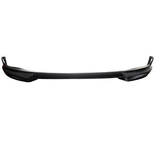 IKON MOTORSPORTS, Front Bumper Lip Compatible with 2010-2014 Volkswagen Golf 6 GTI, Urethane PU Unpainted Black Front Lip Spoiler