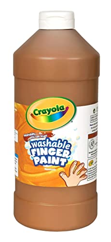 Crayola Fingerpaint, Brown, 32 Ounces, Washable Kids Paint, Ages 3+