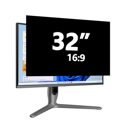 32 Inch Privacy Screen for Computer Monitor Computer Screen Privacy Shield Eye Protection Anti Glare Blue Light Monitor Privacy Screen 32 Inch 16:9 Aspect Ratio