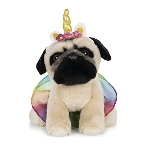 GUND Doug The Pug Unicorn Tutu Dog Stuffed Animal Plush, 9"