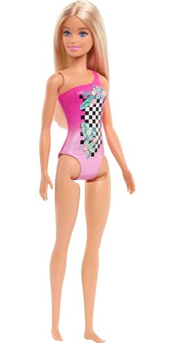 Barbie - Beach Doll - Pink Bathing Suit HDC50