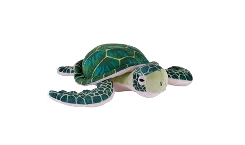Wild Republic Cuddlekins Eco Mini Green Sea Turtle, Stuffed Animal, 8 Inches, Plush Toy, Fill is Spun Recycled Water Bottles, Eco Friendly