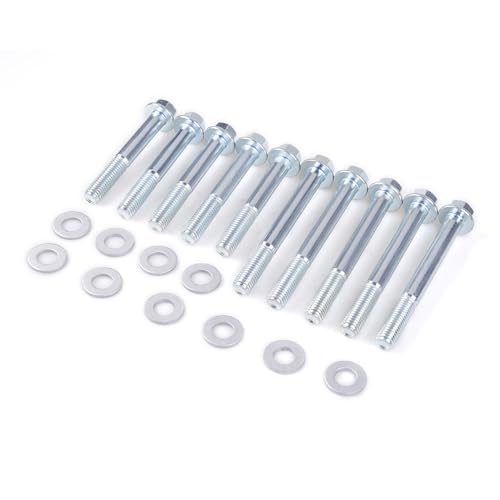 ZHSYMX M10-1.5 Engine Stand Bolt Kit Stand Bolt Flange Compatible with LSX LS LS1 4.8L 5.3L 6.0L 6.2L LR4 LQ4 LS6 LQ9 L33 LS2 LH6 L92 L76 LY2 LY5 LY6 LC9 LFA LH8 LMG Added a Spare Bolt