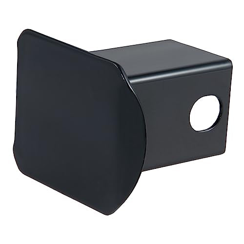 CURT 22750 Black Steel Trailer Hitch Cover, Fits 2-Inch Receiver, Bulk, Black