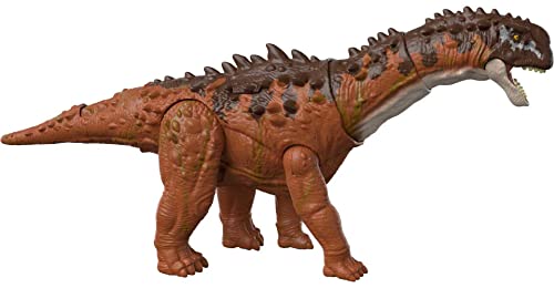 Mattel Jurassic World Dominion Massive Action Dinosaur Figure, Ampelosaurus Dino Toy with Attack Motion, Plus Downloadable App AR