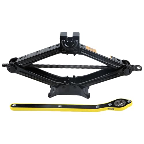 ZIBIAO Car Jack Kit, Scissors Jack car, Max 2 ton 4,409 lb Capacity, tire Jack Tool kit, Power Saving Ratchet Handles, Steel Scissors for tire Wrenches only, for Emergency use only