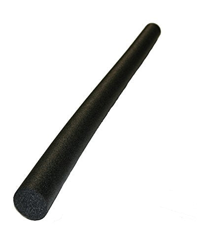 Workoutz 60 Inch Solid Pool Noodle 1 Qty Commercial Quality Aquatic Float Made in USA Black Noodle