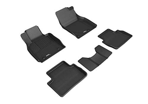 3D MAXpider Custom Fit Kagu Floor Mat Black Compatible with Mazda Mazda3 2019-2025 / Cx-30 2020-2025 - Full Set
