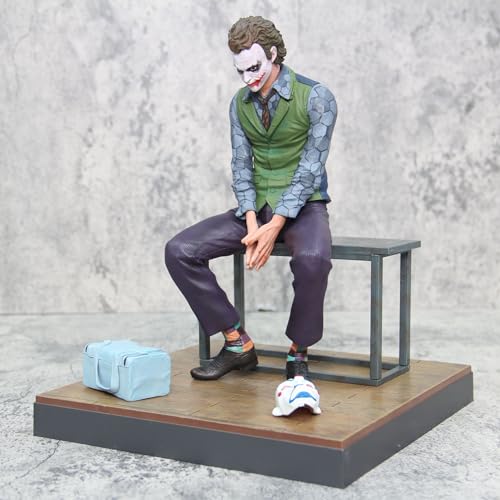 ZGUWVYO The Dark Knight Movie, The Joker Heath Ledger Exclusive Action Figure, 11 Inches