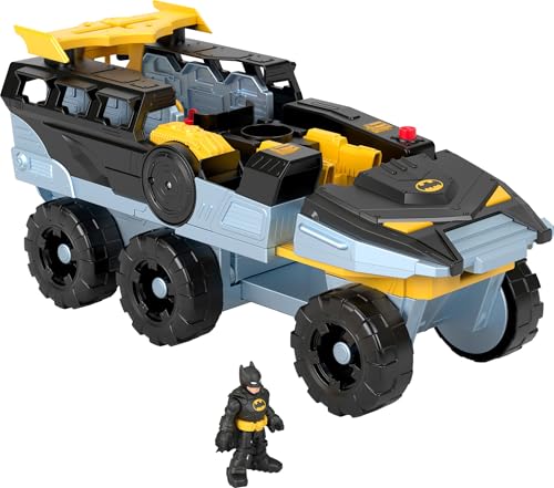 Fisher-Price Imaginext DC Super Friends Batman Toy Transforming Bat-Tank with Lights Sounds Figure for Pretend Play Kids Ages 3+ Years