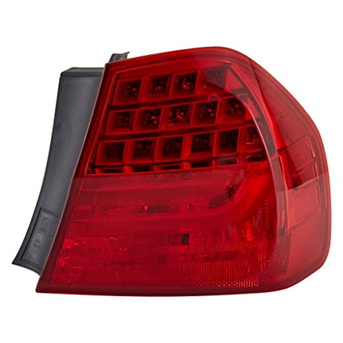 For BMW 328i Tail Light 2009 2010 2011 Passenger Side LED Bulbs Included DOT Certified BM2819114 63 21 7 289 430 E90 for Sedan On Body