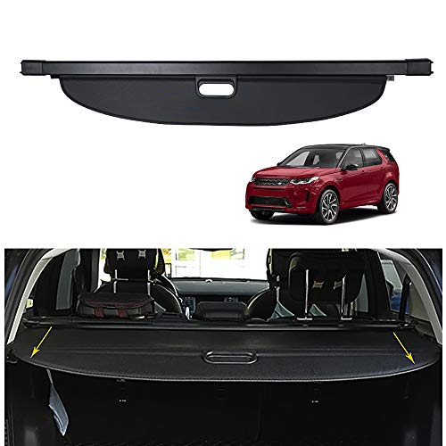 Powerty Cargo Cover for 2014-2018 2019 Land Rover Discovery Sport Accessories Trunk Cover Retractable Trunk Shielding Shade Cargo Luggage Cover Black