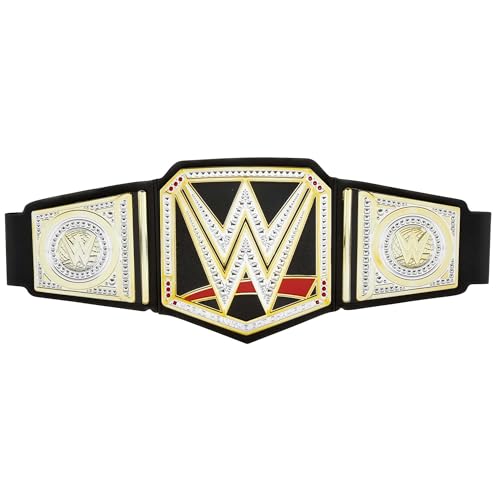 Mattel WWE Championship Role Play Kids Title Belt, Authentic Styling with Adjustable Belt Ages 6 Years Old Up