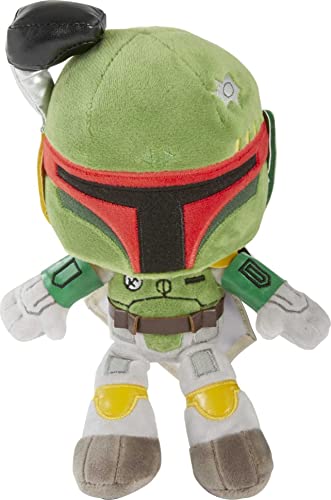 Mattel Star Wars Boba Fett Plush 8-inch Character Figure from The Book of Boba Fett, Soft Doll Dressed in Classic Look