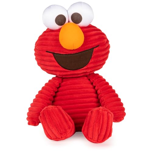GUND Sesame Street Official Cuddly Corduroy Elmo Muppet Plush, Premium Plush Toy for Ages 1 Up, Red, 10.5