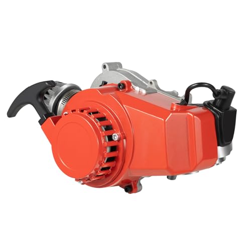 49CC 2 Stroke Engine Motor, Hand Pull Start Engine Kits with Single Cylinder, 49cc Motor kit for Pocket Bike Mini Dirt Bike,ATV or Scooter