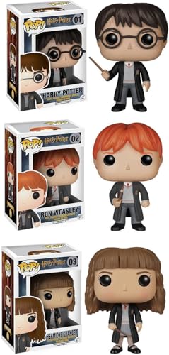 Funko Harry Potter POP! Movie Vinyl Collectors Set: Harry Potter, Ron Weasley Hermione Action Figure