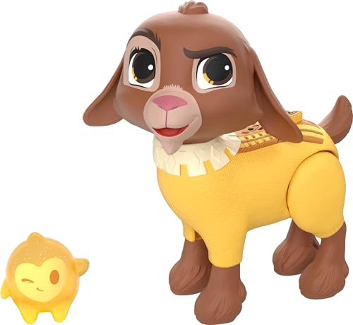 Mattel Disney Wish Dolls, Talking Valentino Star Set, Goat Figure Speaks 10+ Sounds English Phrases Bends Back Legs, Inspired by The Movie
