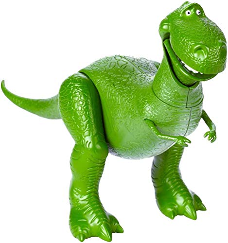 Mattel Disney Pixar Toy Story 4 Woody Figure, Rex Figure, 7.8 in Tall, Posable Character Figure for Kids 3 Years and Older