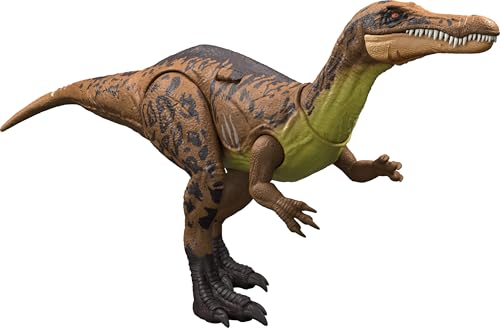 Mattel Jurassic World Chaos Theory Gigantic Trackers Suchomimus Dinosaur Action Figure, Large Species Toy with Thrash Attack Chomp, Digital Play