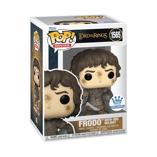 Funko Pop! The Lord of The Rings Frodo Baggins with Orc Helmet Vinyl Figure, 3.7 inches
