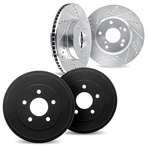 Dynamic Friction Company Front Rear Disc Brakes Rotors Kit Front Rear Brakes Rotors Brakes Rotors Front Rear Rotors Front Rear Disc Brakes Rotors Fit 1978-1981 Nissan 620, 720 Datsun