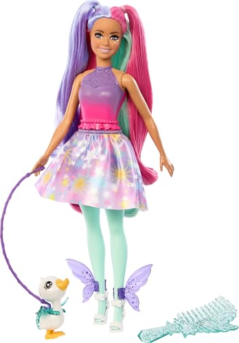 Barbie A Touch of Magic Doll Accessories Set, The Glyph Fashion Doll with Fantasy Outfit, Pet, Leash Styling Pieces