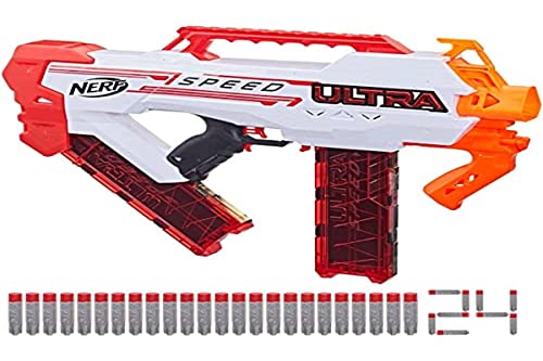 Nerf Ultra Speed Fully Motorized Blaster, Fastest Firing Ultra Blaster, 24 AccuStrike Ultra Darts, Uses Only Ultra Darts