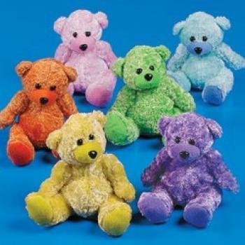 Fun Express Plush Chenille Bears 1 Dozen