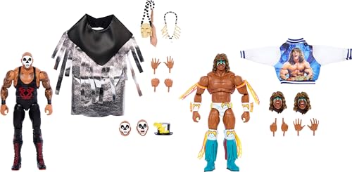Mattel WWE Ultimate Edition Action Figure 2-Pack, Greatest Grudges '92 Collectible Set with Ultimate Warrior Papa Shango 6-inch Superstars Accessories