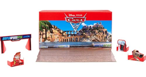 Mattel Disney and Pixar Cars Vehicle Set of 5 Collectible Character Toy Cars Tool Cart, Inspired by World Grand Prix from Cars 2