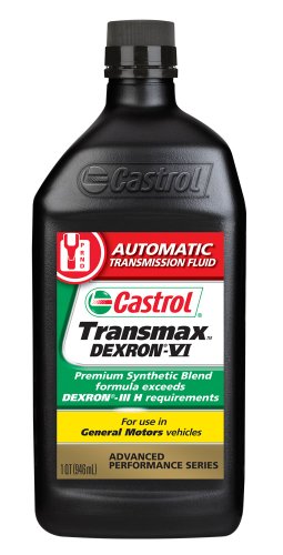 Castrol Transmax Dexron VI Mercon LV Automatic Transmission Fluid, 1 Quart, Pack of 6