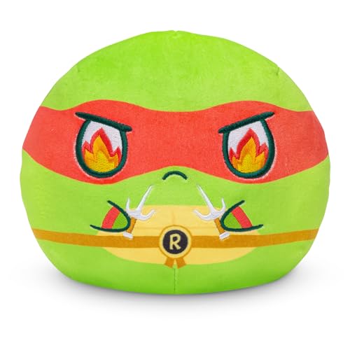 TeeTurtle Teenage Mutant Ninja Turtles 6" Reversible Plushie - Raphael - Cute Kawaii Soft Stuffed Animal