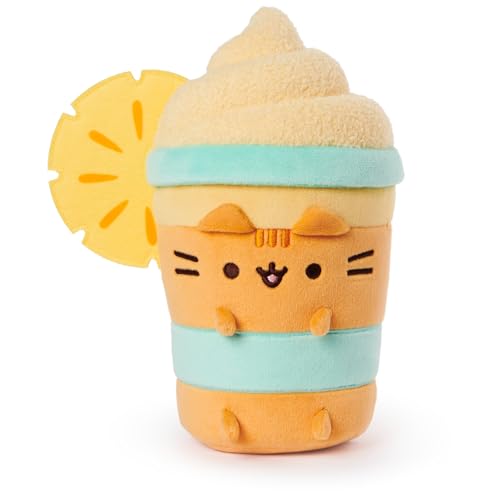 GUND Pusheen Pineapple Float Plush, Cat Stuffed Animal for Ages 8 and Up, Orange, 9.5