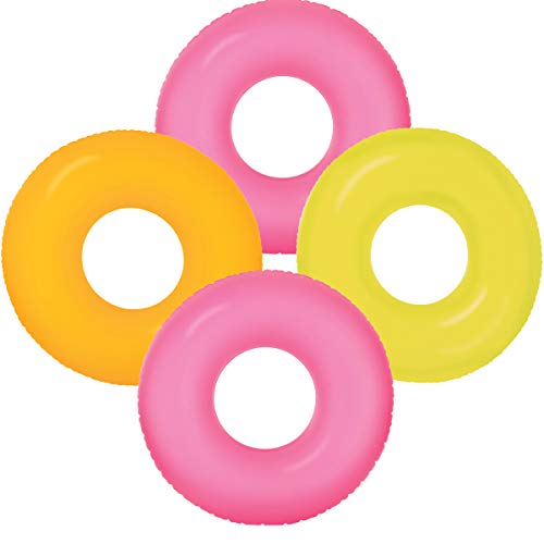 Intex Frost Tube Inflatable Sturdy Swim Pool, 36" 4-Pack