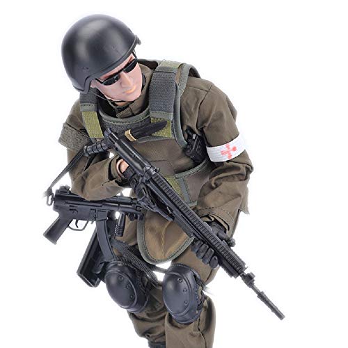 7Buy 12in Action Figures Toy 1:6 Stand Bendable Soldier Model Toy Medic
