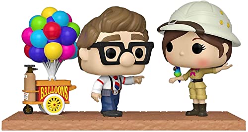 Funko Pop! Moment Disney Pixar Up Carl Ellie with Balloon Cart Vinyl Figures - Special Edition Exclusive