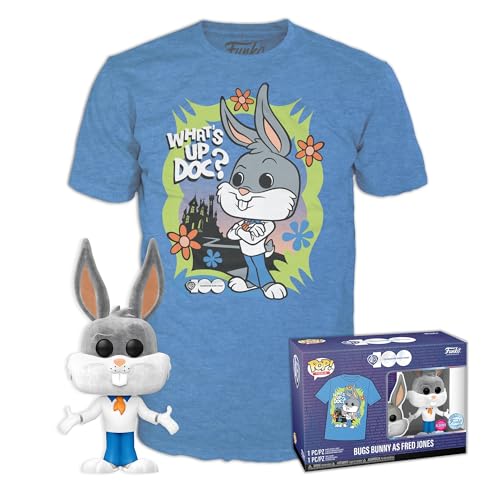 Funko POP! Tee: WB100 - Bugs Bunny as Fred - M
