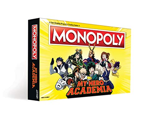 Monopoly: My Hero Academia Board Game Buy, Sell, Trade Fan-Favorite Heroes from The Popular Anime Show Classic Monopoly Game Officially-Licensed My Hero Academia Merchandise