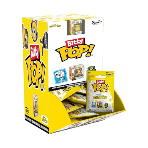 Funko Bitty Pop! Singles: Minions Mystery Mini Collectible Toys 24-Piece PDQ Styles May Vary
