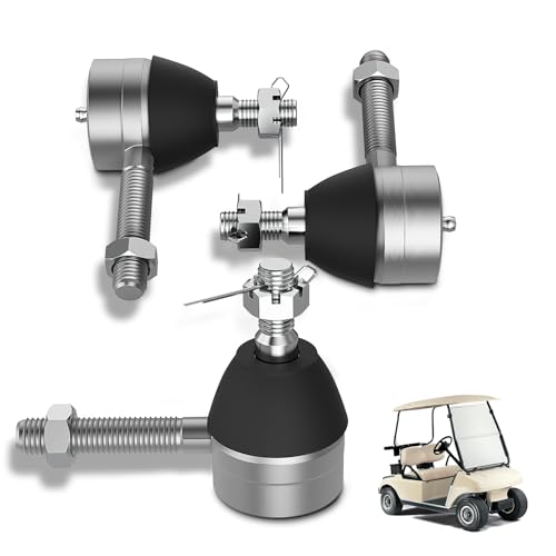 Panglong Golf Cart Ball Joint Kit-Club Car DS Tie Rod End Set of 3, Club Car DS Tie Rod End with Grease Fitting Suitable for 1976-2008 Club Car DS Golf Cart, OEM 7540, 7539