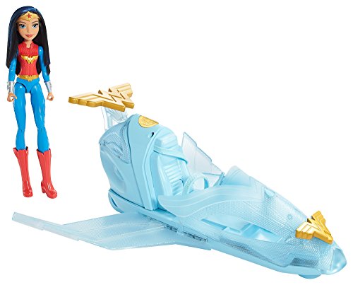 DC Super Hero Girls Wonder Woman Invisible Jet Dolls, Multicolor, 19.0 inches tall