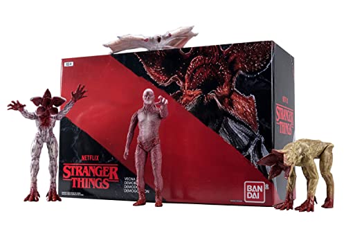 Bandai Namco - Stranger Things - Bloody Vecna, Demogorgon, Demodog, Demobat Vinyl Figures 4-Pack Deal