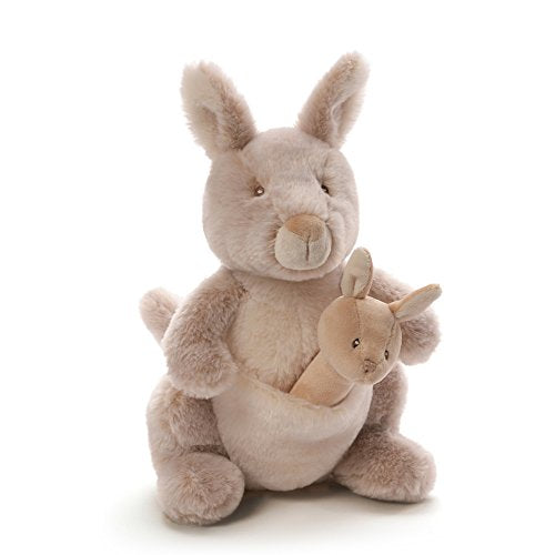 Gund Baby Oh So Soft Kangaroo Rattle Combo