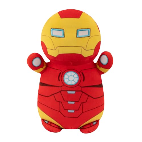 Squishmallows Original Marvel Spidey and His Amazing Friends 10-Inch Iron Man HugMees - Medium-Sized Ultrasoft Official Jazwares Plush
