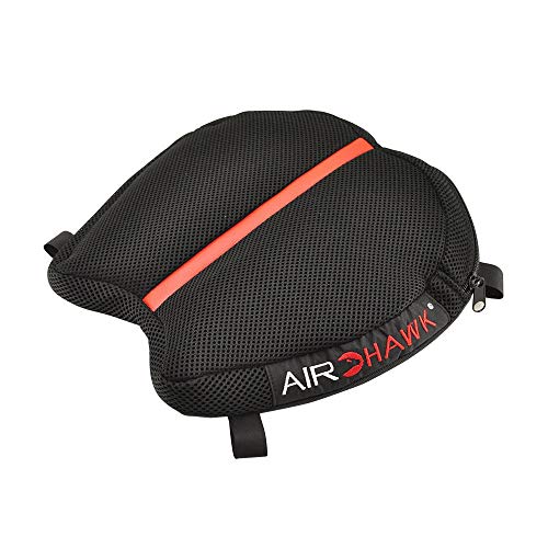 Airhawk 11" x 11" Cruiser R Small Motorcycle Seat Cushion - Lightweight Portable Inflatable Multi-Cell Air Pad with Breathable Spacer Mesh Cover